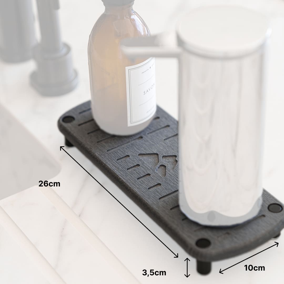 Salle De Bain - Porte Accessoires En Pierre De Diatomite - 2 Coloris