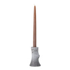Raheem - Lote de 8 Candelabros - Gris - Gres