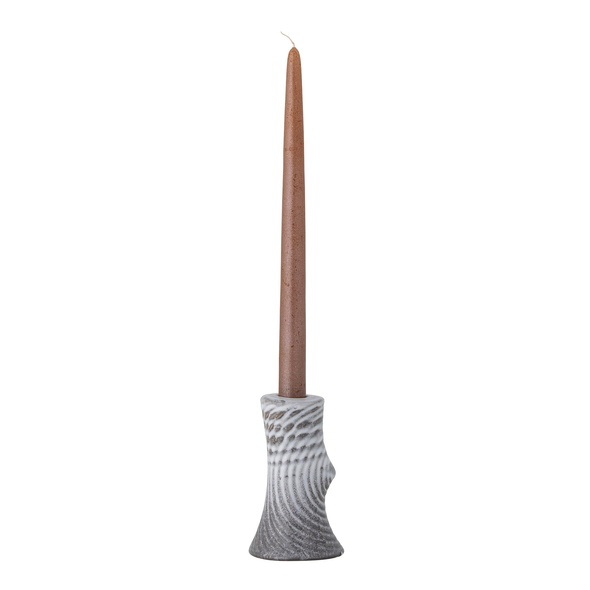 Raheem - Lote de 8 Candelabros - Gris - Gres