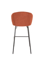 Joa - Lot De 2 Tabourets De Bar & De Comptoir - Polyester - Terracotta/Marron