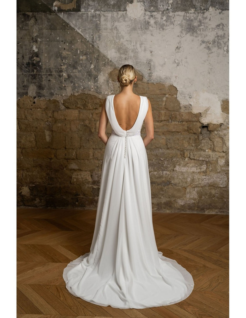 Brautkleid Albane – Seidenweiß