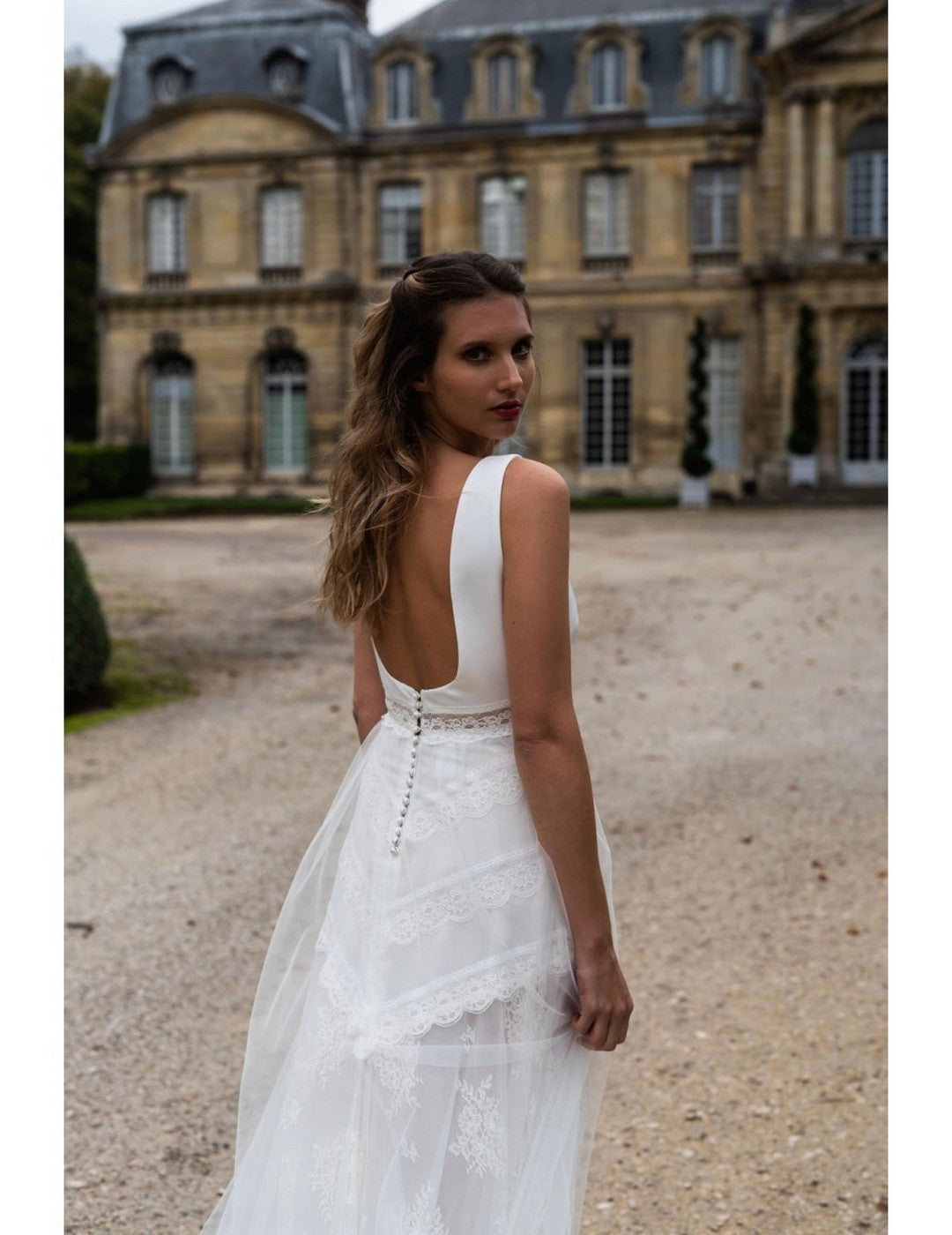 Brautkleid Marina – Seidenweiß