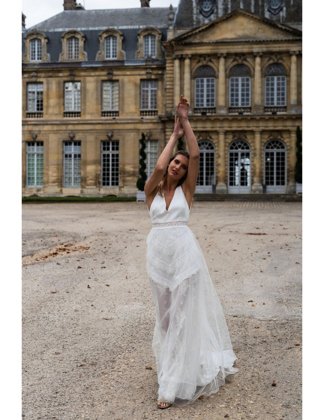 Brautkleid Marina – Seidenweiß