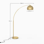 Dinard - Brass Color Metal Floor Lamp