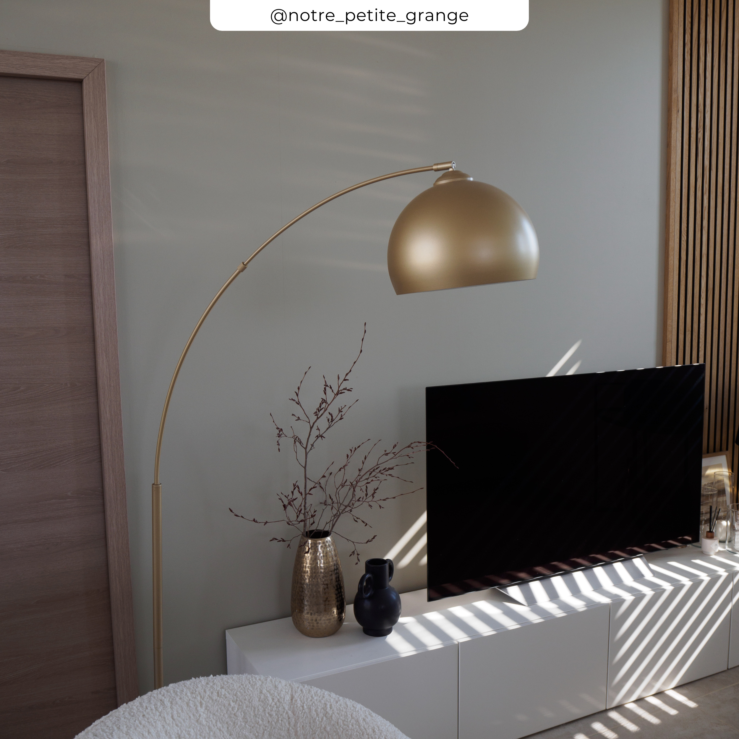 Dinard - Brass Color Metal Floor Lamp