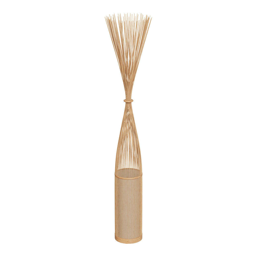 Huron - Lampadaire En Bambou Naturel