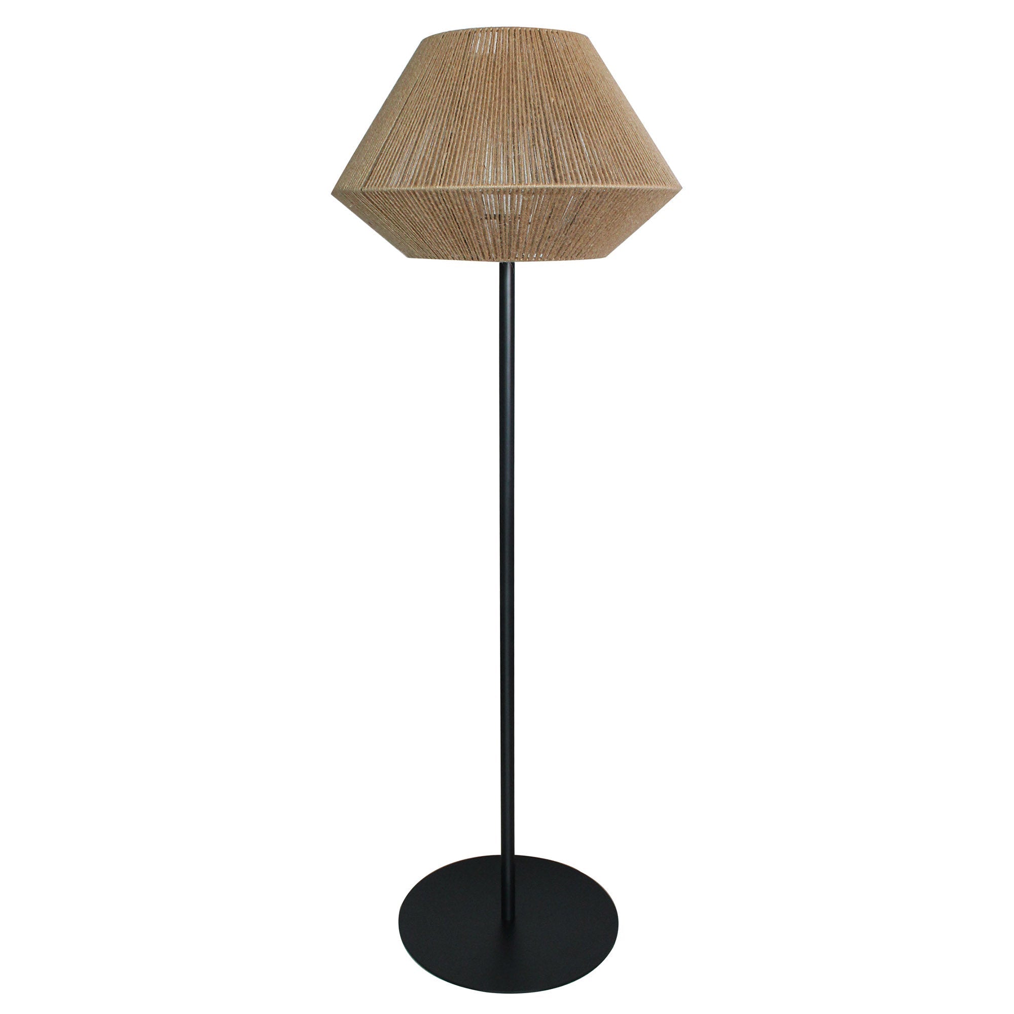 Darson - Wireless Floor Lamp - Rope - Beige