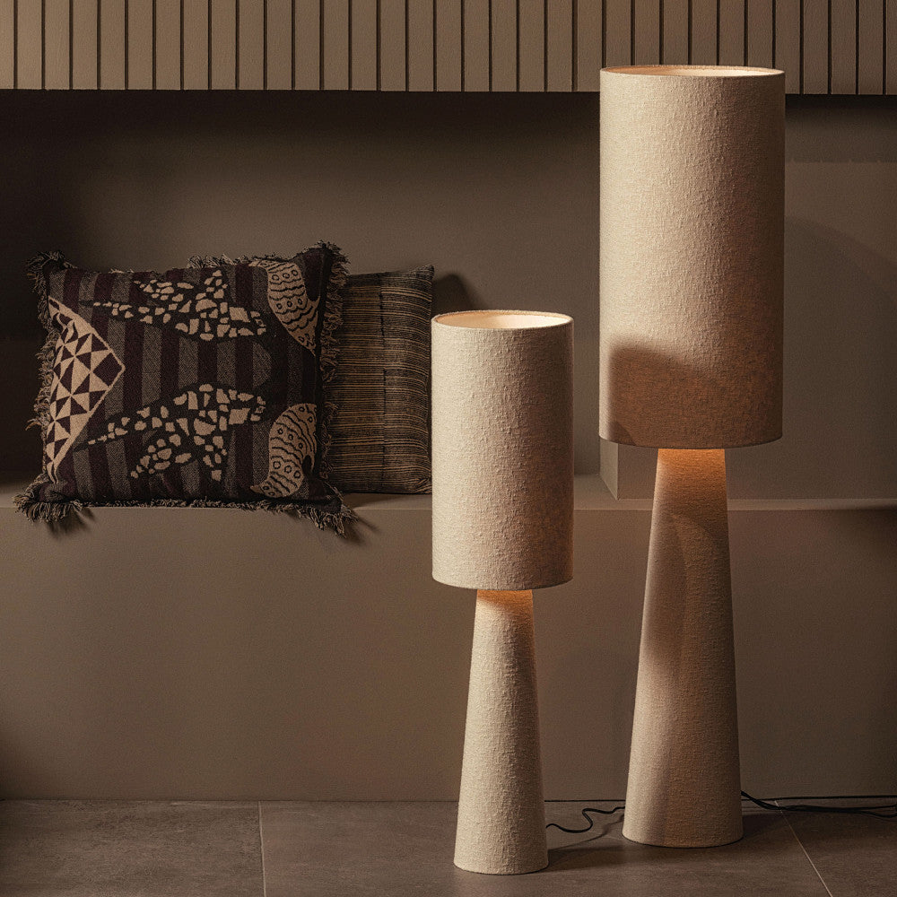 Loft - Lampadaire - Tissu Bouclette - Beige