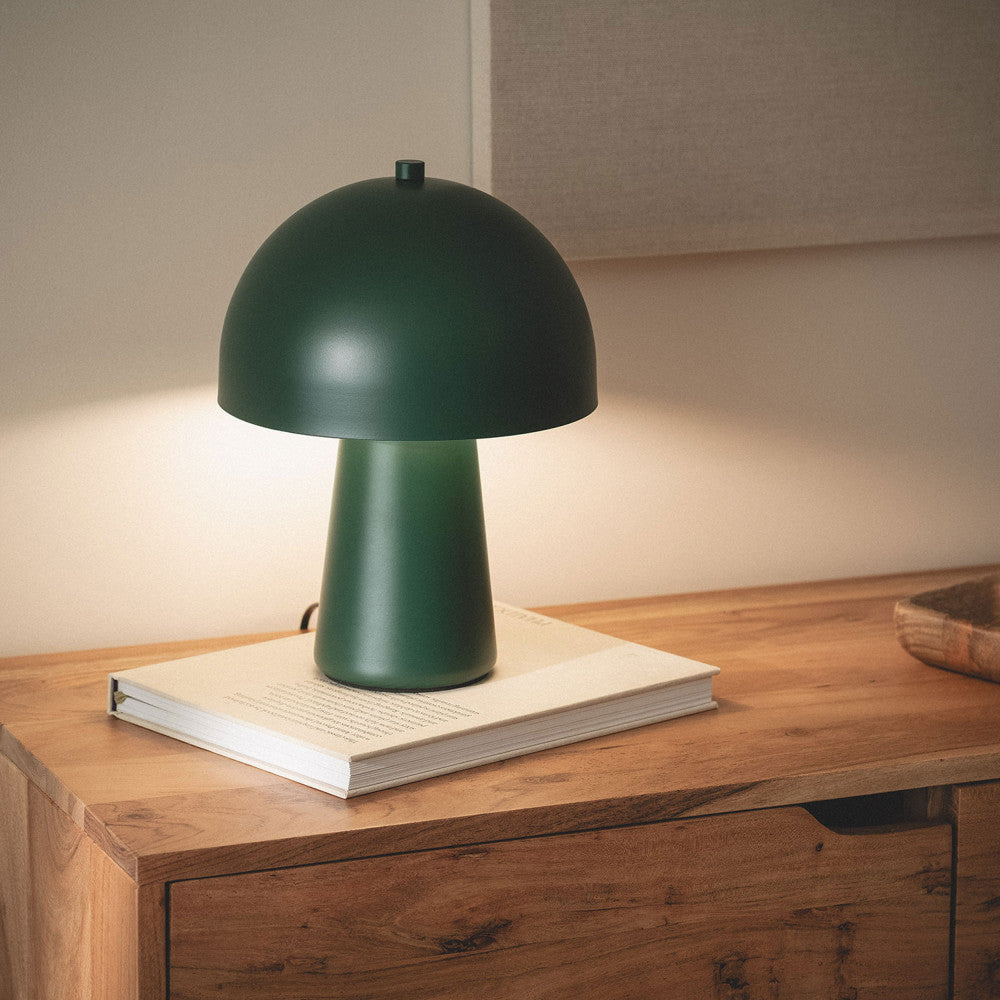 Sora - Lampe À Poser Champignon - Métal - Vert