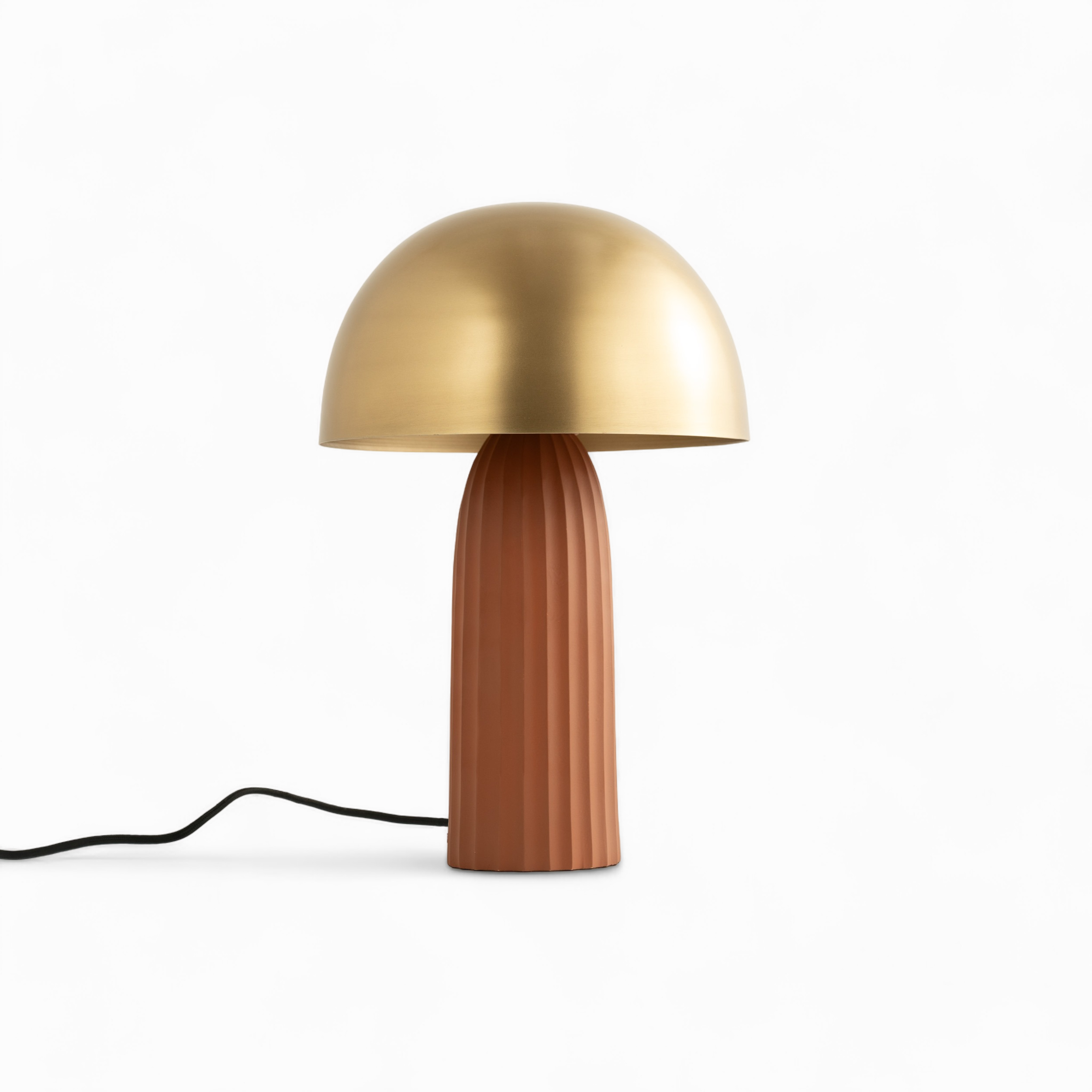 Joy - Lampe En Métal Terracotta Et Doré