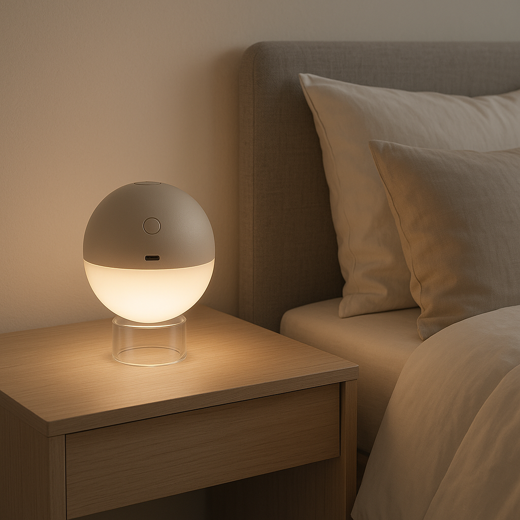 Albedo - Wireless Bedside Lamp - Aluminum - Beige