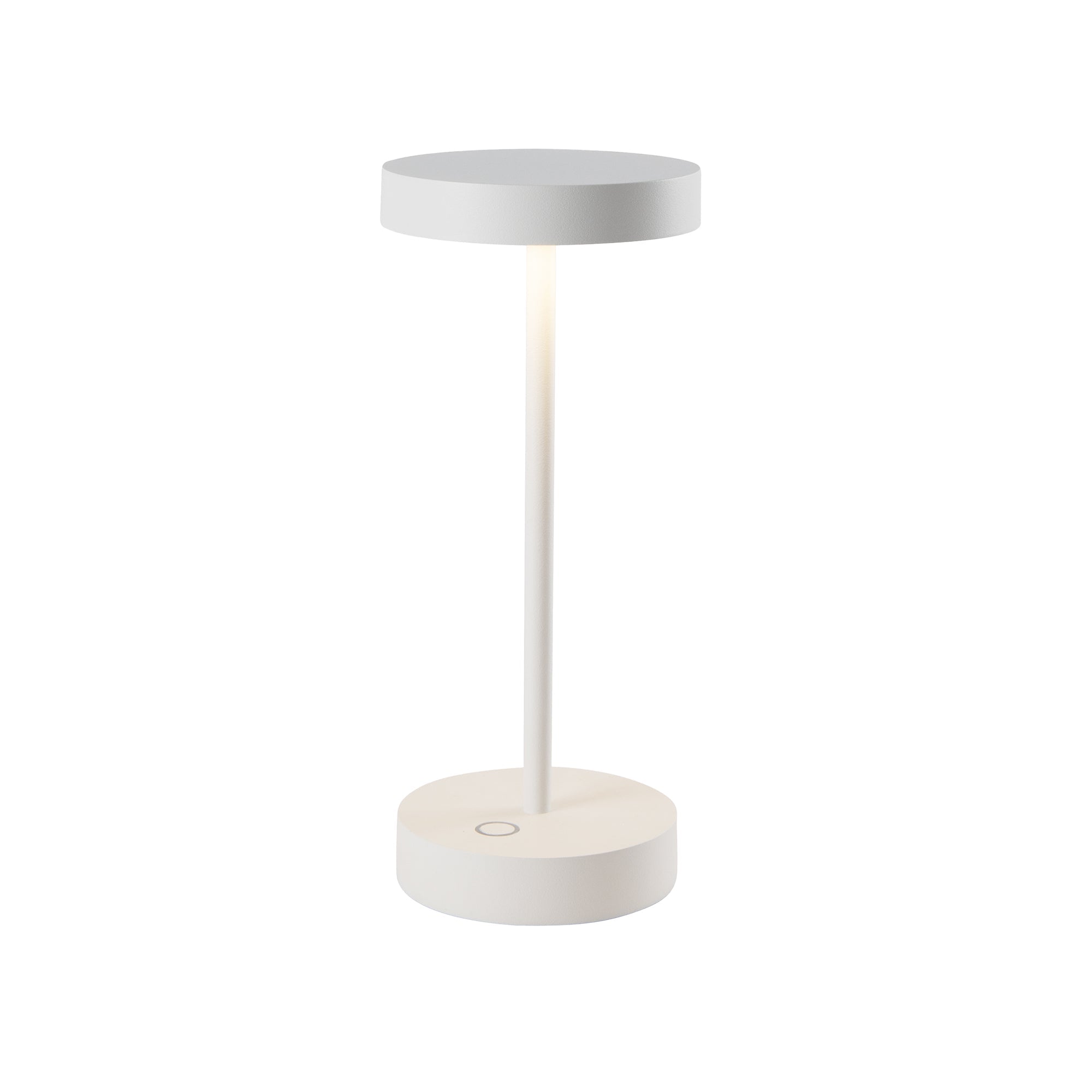 Sandy Mini - Lámpara de mesa inalámbrica - Aluminio - Blanco