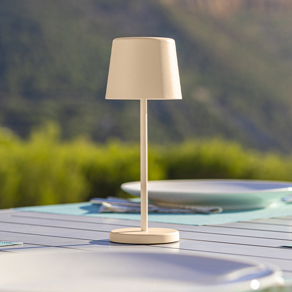 Kelly Mini - Wireless Table Lamp - Steel - Beige