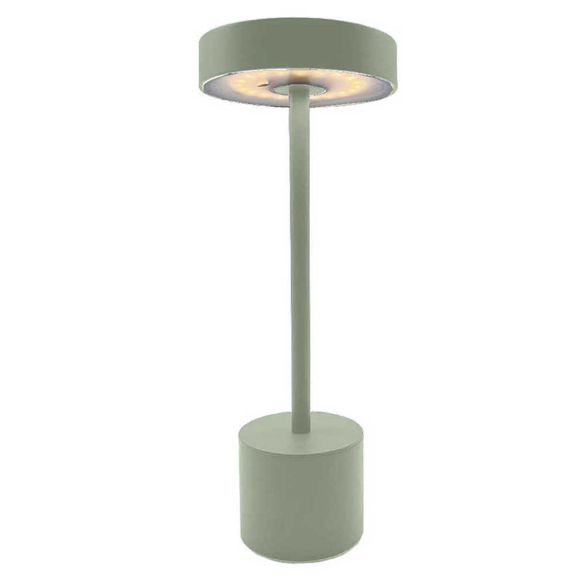 Roby - Lampe De Table Sans Fil - Acier - Vert