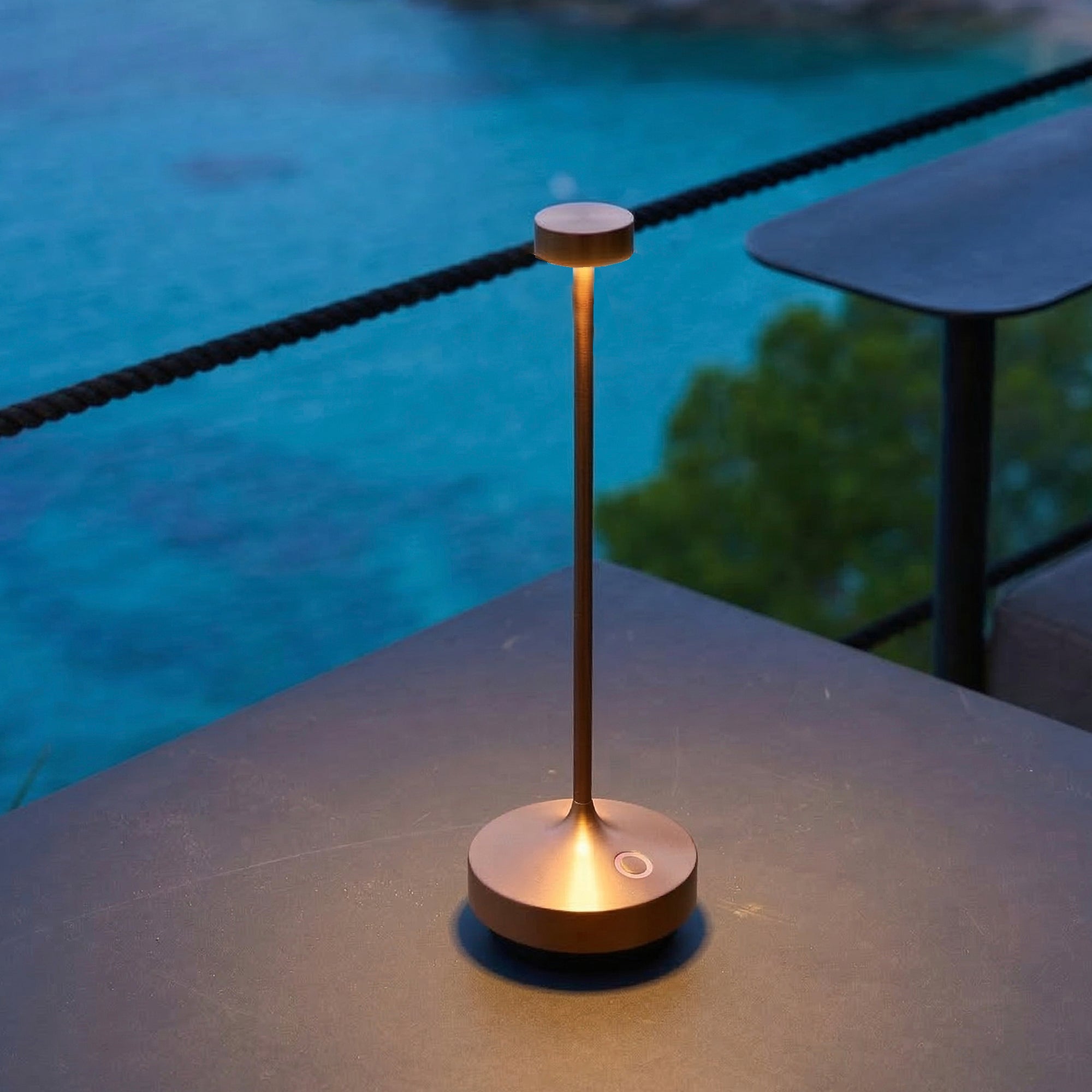 Ruby - Cordless Table Lamp - Steel - Brown