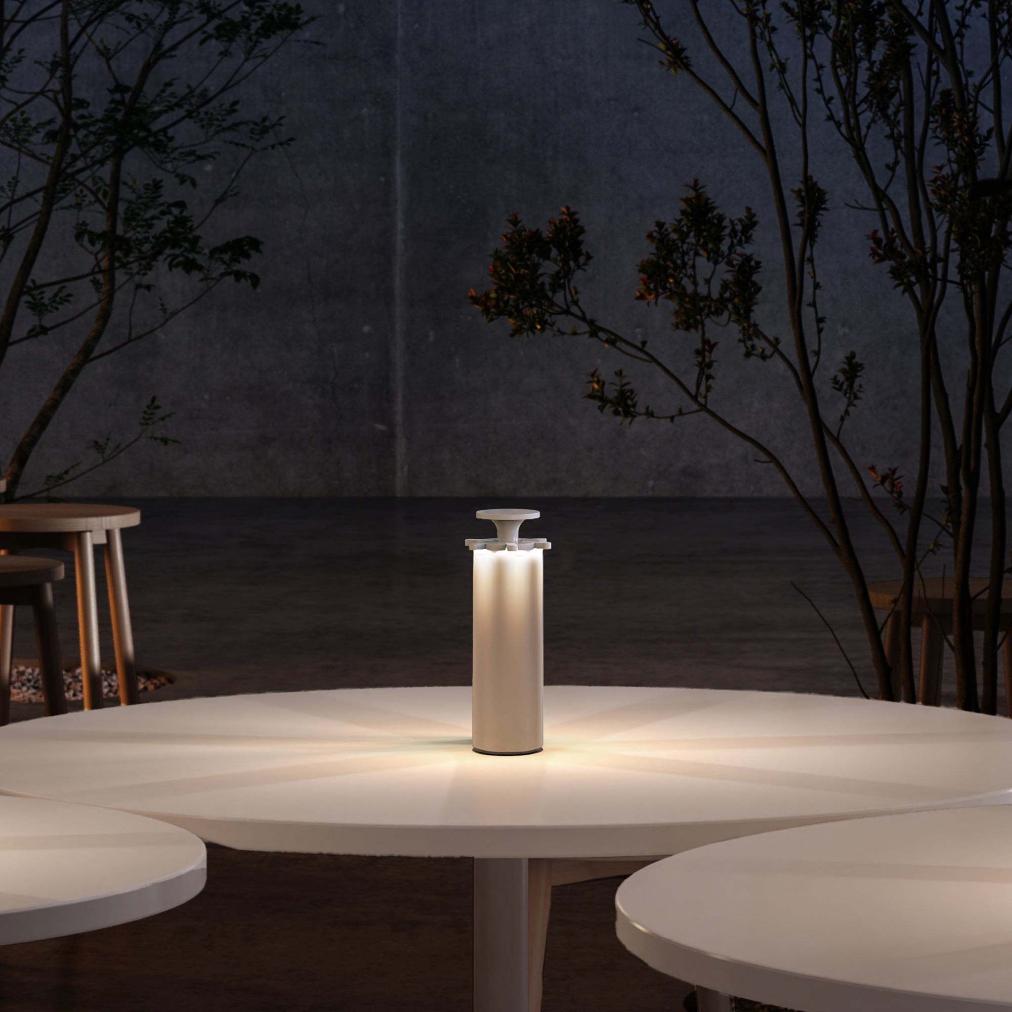 Firework - Wireless Table Lamp - Aluminum - White