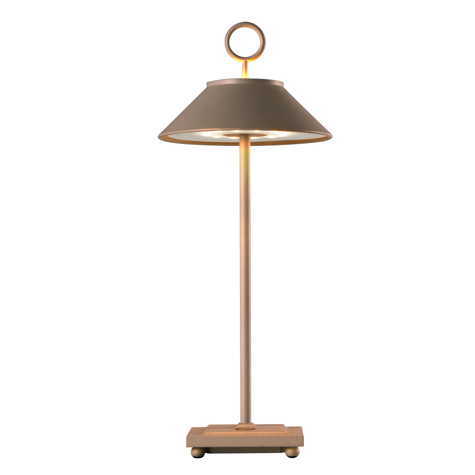Marais - Lampe De Table Sans Fil - Aluminium - Marron