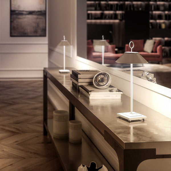 Marais - Wireless Table Lamp - Aluminum - White