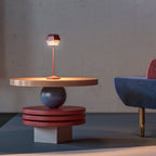 Stone - Wireless Table Lamp - Aluminum - Red