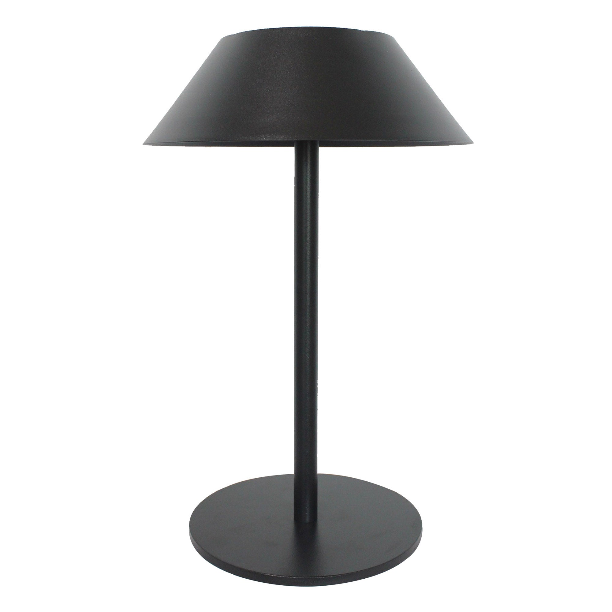 Nerio - Lampe De Table Solaire - Aluminium - Noir