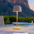 Sophia - Lampe De Table Sans Fil - Acier - Crème