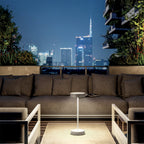 Sandy - Wireless Table Lamp - Aluminum - White