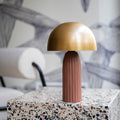 Joy - Lampe En Métal Terracotta Et Doré