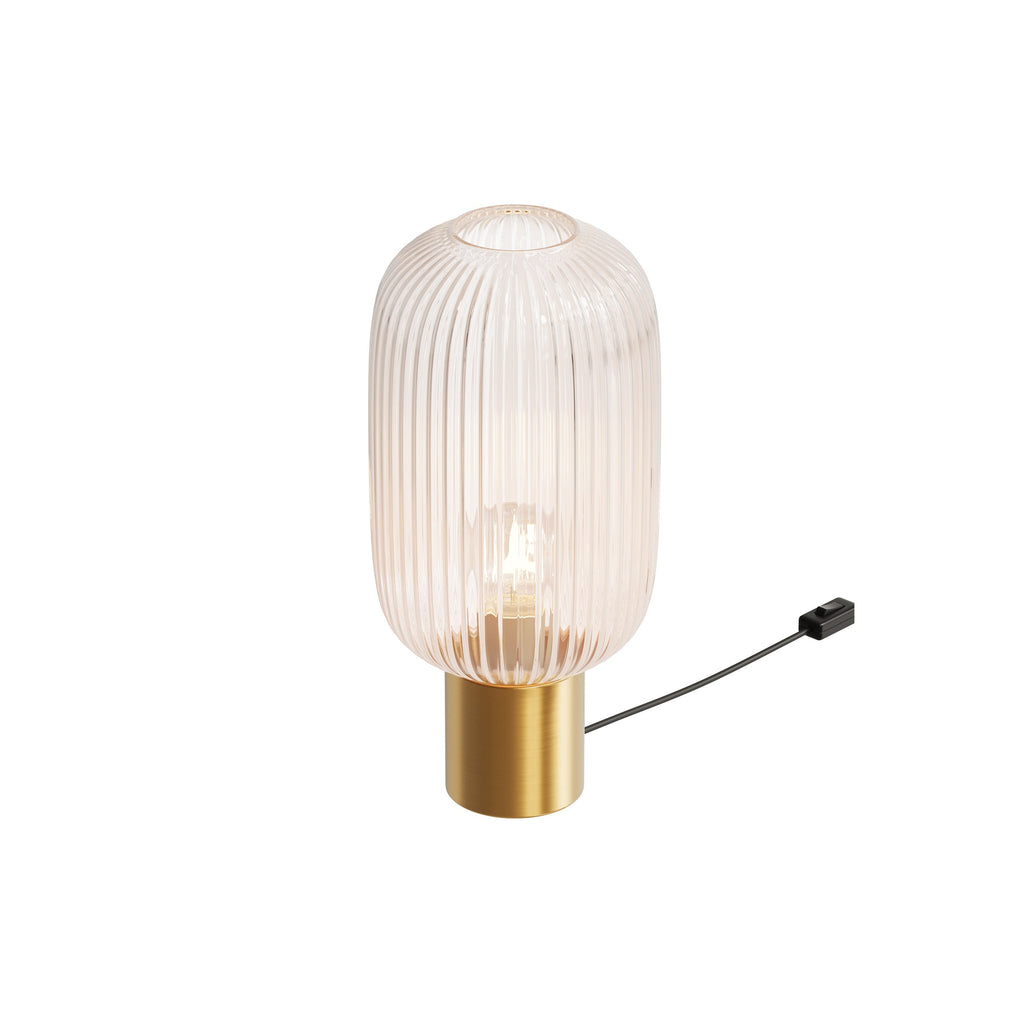 Lou - Lampe À Poser En Verre Cannelé
