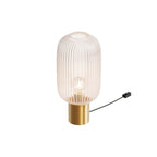 Lou - Lampe À Poser En Verre Cannelé