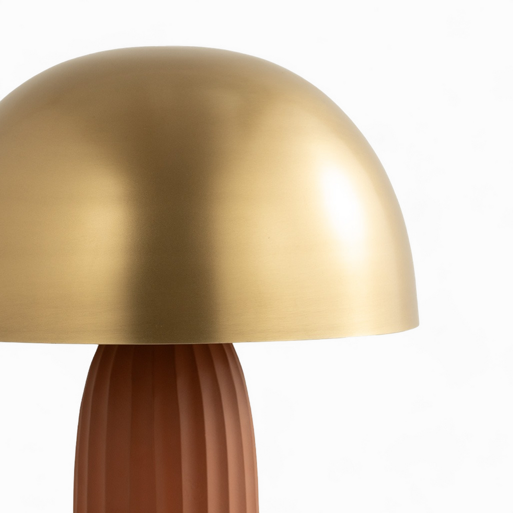 Joy - Lampe En Métal Terracotta Et Doré