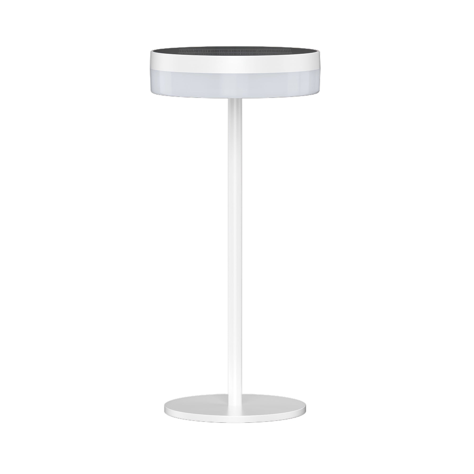 Vivia - Lampe De Table Solaire - Aluminium - Blanc