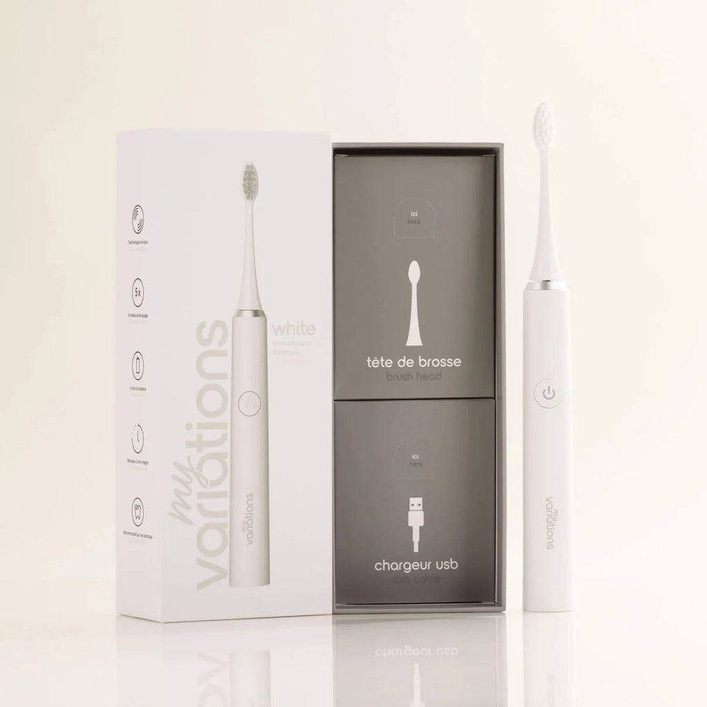 White Toothbrush + Case + Mount