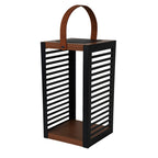 Ferian - Linterna solar - Acero - Negro