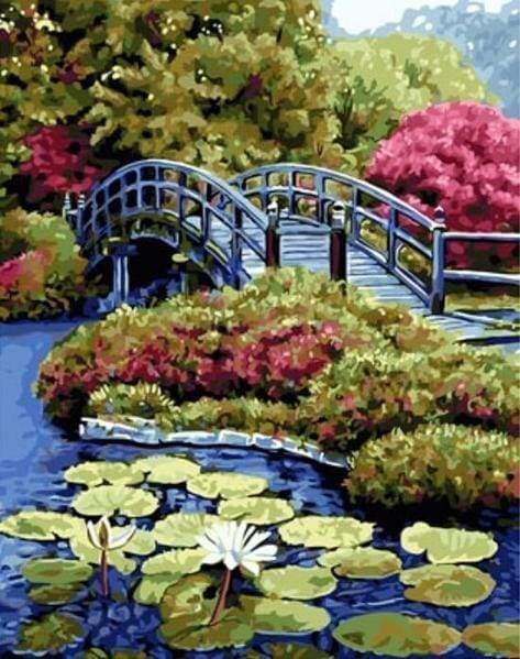 Pintura por números - El puente de Nihonbashi en Japón