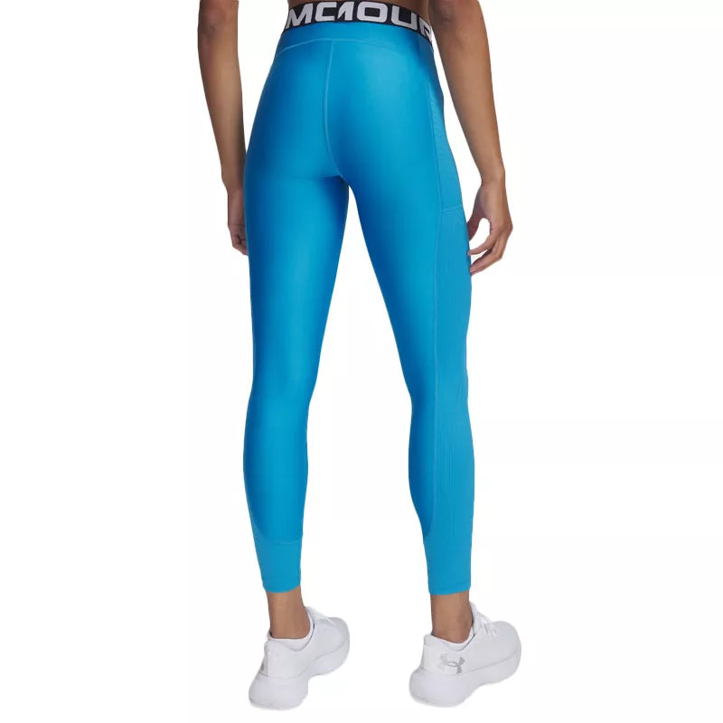 Legginsy Heatgear Rib - Niebieski - Kobieta