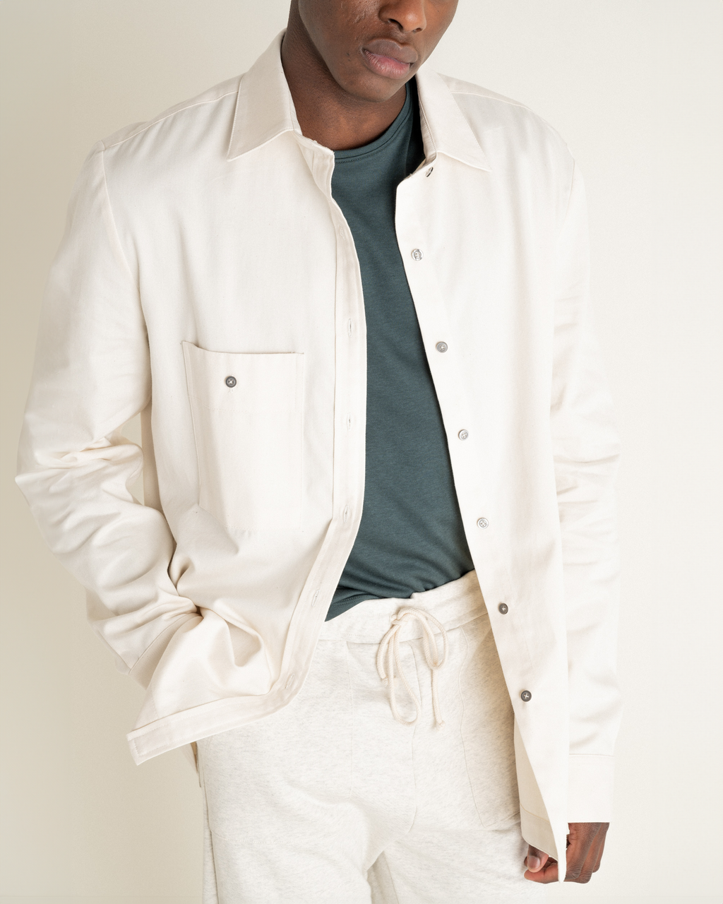Sur-Chemise Leno Ecru
