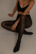 Leopard Print Tights - 40D