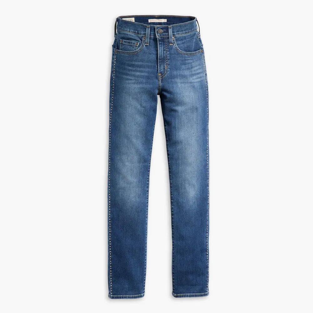 Jean Droit Taille Haute Levi's 724 Bleu