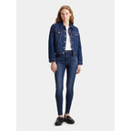 Jean Super Skinny Taille Haute Levi's 720 Bleu Foncé