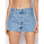 Short En Jean Taille Haute Levi's 501 Bleu