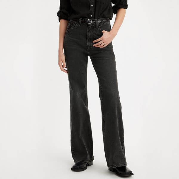 Levi'S Ribcage Bell Jeans Women'S - Black (A75030007)