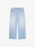 Le Pantalon Baggy En Denim Clair Délavé