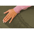 Meridiana Modular - Tejido Exterior A Rayas - Blanco Y Verde Anís