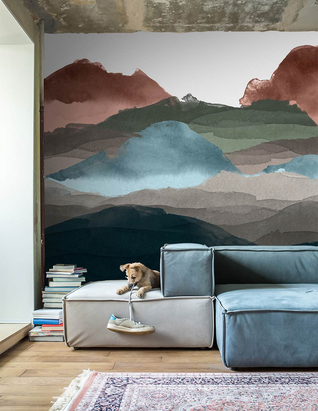 Wandbild Line Water - Schattiert