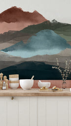Wandbild Line Water - Schattiert