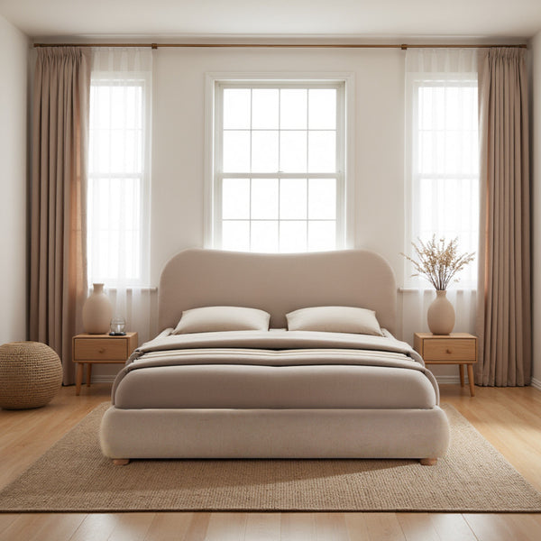 Napo - Letto contenitore - Tessuto - Beige