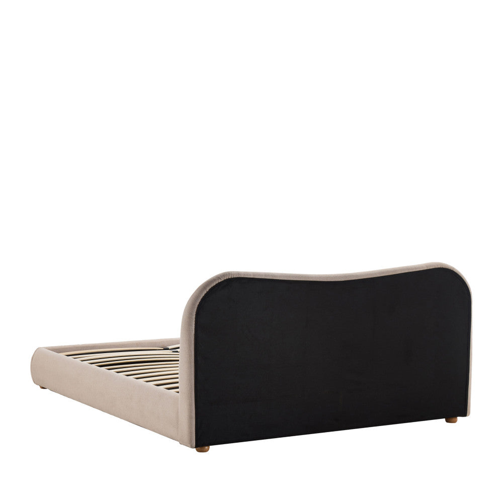 Napo - Lit Coffre - Tissu - Beige