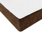 Air Nest - Lit Complet Compressé Boxspring - Tissu - Marron