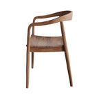 Lombok - Silla de madera de teca biselada