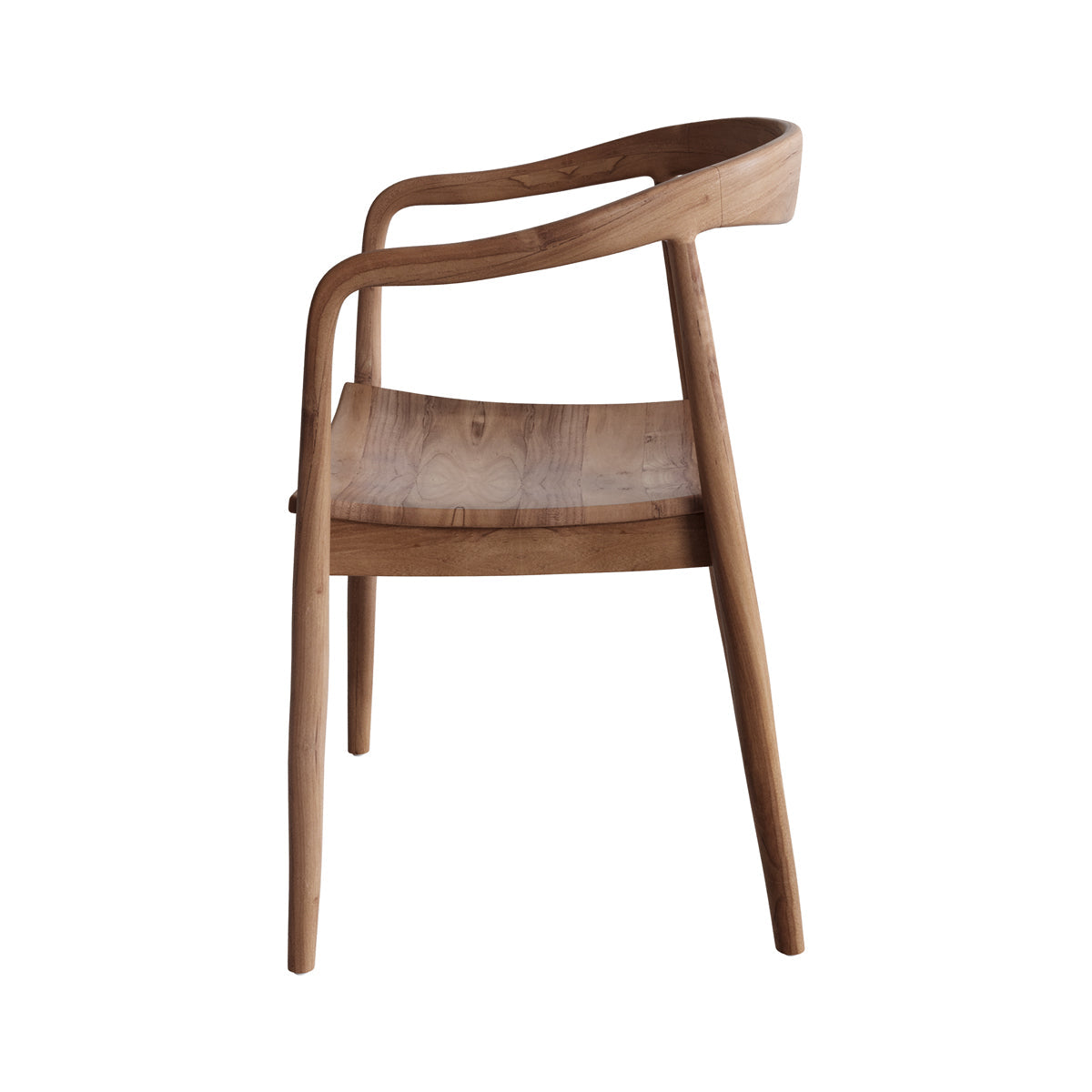 Lombok - Silla de madera de teca biselada